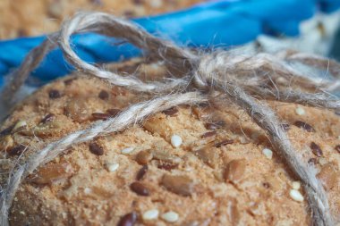 Ekose susam ve Ayçiçeği tohumları ile tanımlama. Sağlıklı beslenme