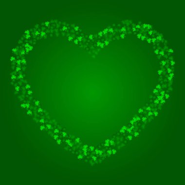 Yonca ile kare Saint Patricks Day arka plan