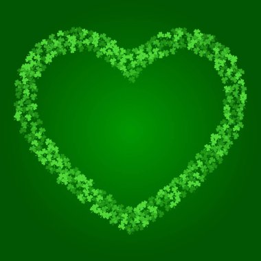 Yonca ile kare Saint Patricks Day arka plan