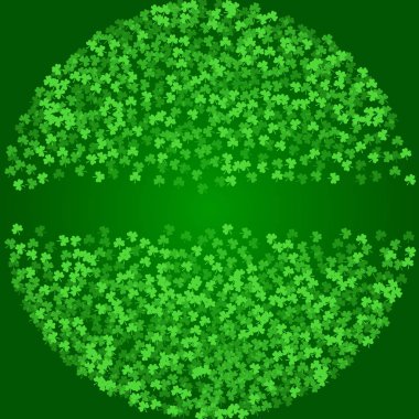 Yonca ile kare Saint Patricks Day arka plan