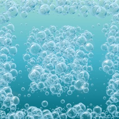 Gerçekçi su kabarcıkları arka plan