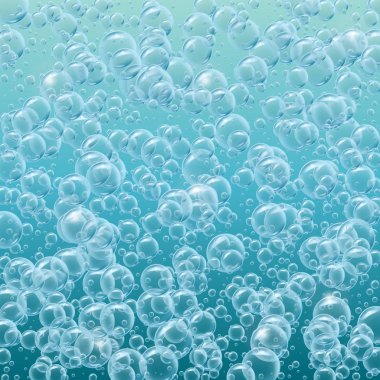 Gerçekçi su kabarcıkları arka plan