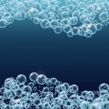 Su veya çorba kabarcıklar arka plan