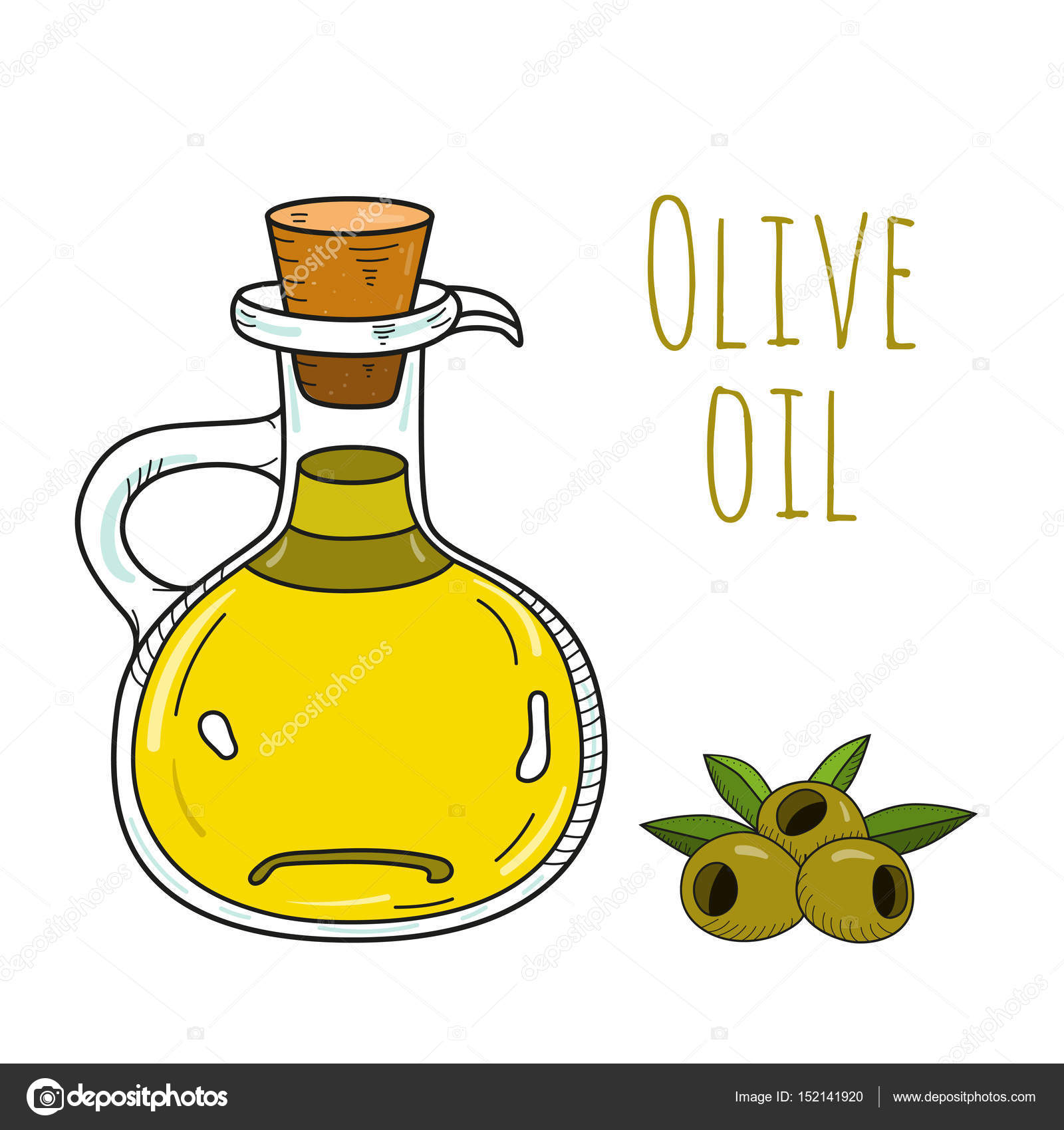 olive oil bottle vector