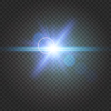 Saydam arka plan üzerinde soyut parlak parlama