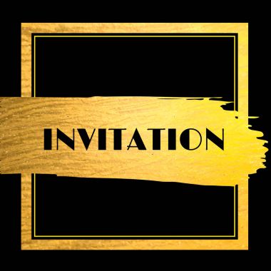 El yapımı vektör altın parlak kontur