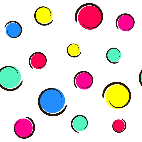 Pop art färgglada konfetti bakgrund — Stock vektor
