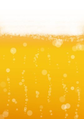 Bira arka plan gerçekçi kabarcıkları ile