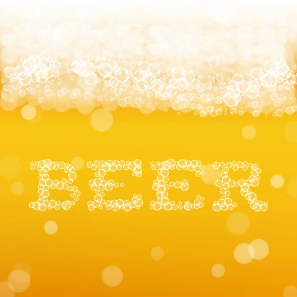 Gerçekçi kabarcıklar ve metin ile bira arka plan