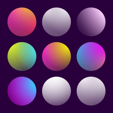 Modern 3d gradyan seti