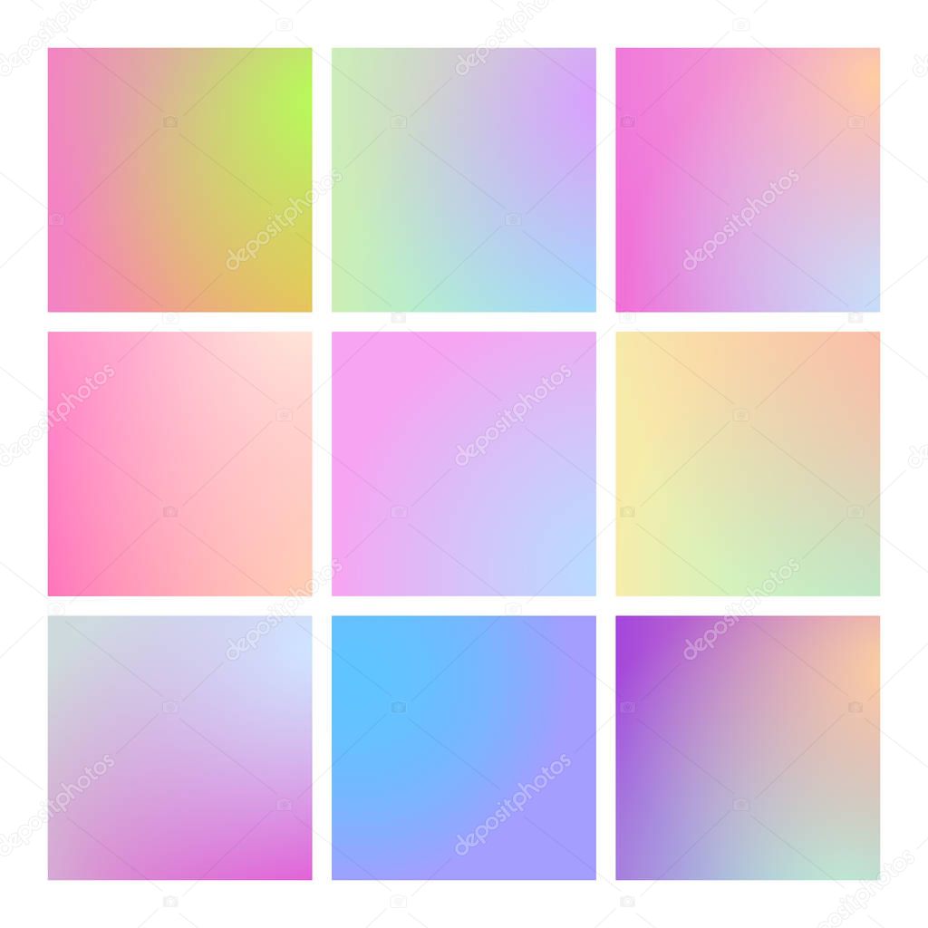 Modern gradient set abstract background