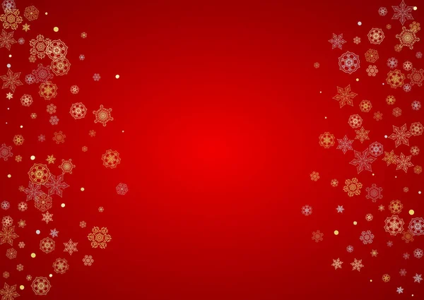 Снежинки на Рождество и Новый год — стоковый вектор
