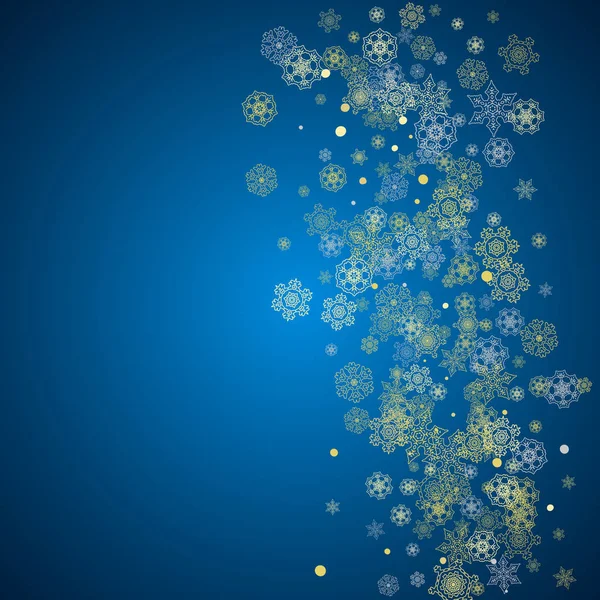 Flocos de neve de Natal e Ano Novo —  Vetores de Stock