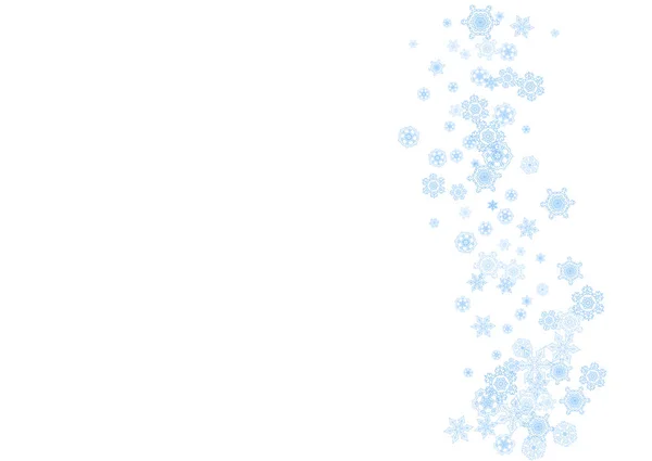 Navidad y Año Nuevo copos de nieve — Archivo Imágenes Vectoriales