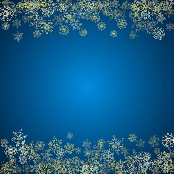 Χριστούγεννα και Πρωτοχρονιά νιφάδες χιονιού — Διανυσματικό Αρχείο
