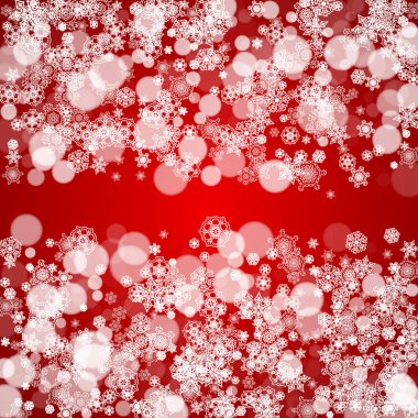 Beyaz kar taneleri ile Noel sınır