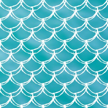 Balık ölçek ve deniz kızı arka plan