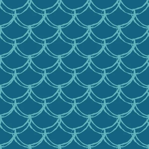 Échelle de poisson motif sans couture — Image vectorielle