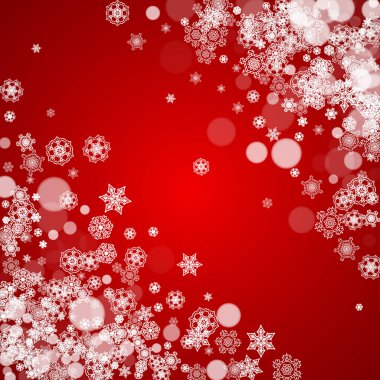 Beyaz kar taneleri ile Noel sınır