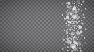 Noel ve Yeni Yıl kar taneleri