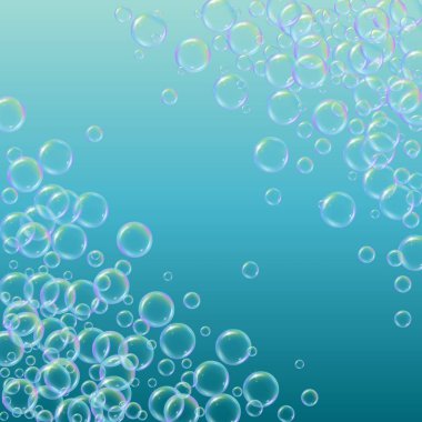 Degrade arka plan üzerinde temizlik köpük.