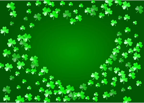 Shamrock background for Saint Patricks Day. — Stock Vector