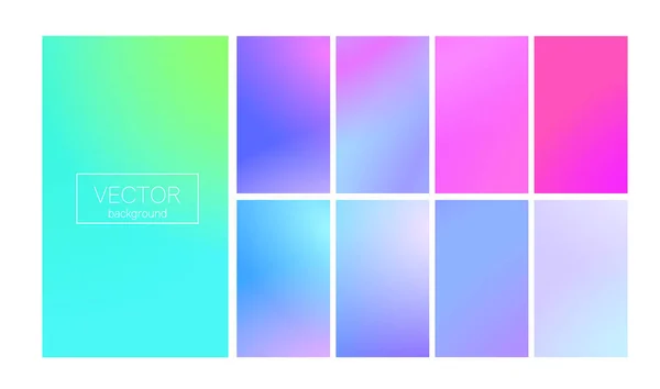 Modern gradient set abstract background — Stock Vector