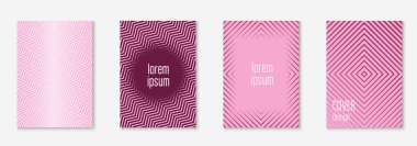 En az trendy örtü şablon seti