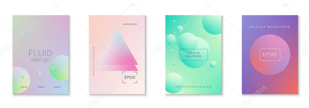 Holographic cover set with radial fluid