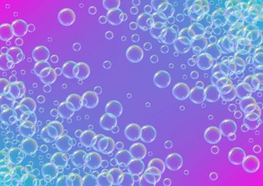 Degrade arka plan üzerinde temizlik köpük