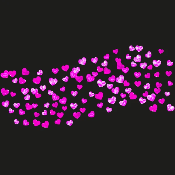 Fond de la fête des mères avec des confettis roses paillettes. Entendre isolé — Image vectorielle