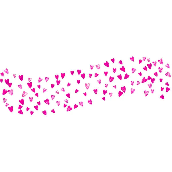 Moeders dag achtergrond met roze glitter confetti. Geïsoleerde horen — Stockvector