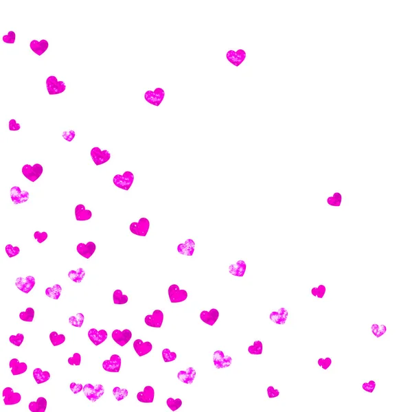 Fond de la fête des mères avec des confettis roses paillettes. Entendre isolé — Image vectorielle