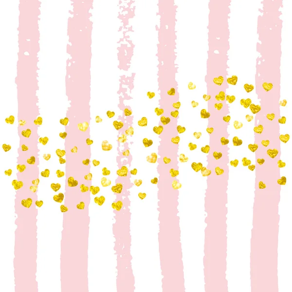 Confettis aux paillettes d'or à pois — Image vectorielle