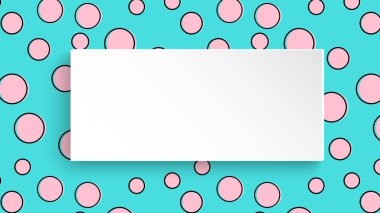 Pop art renkli arka plan. Büyük renkli noktalar ve circ