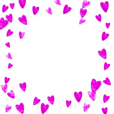 Anneler günü arka plan pembe glitter konfeti ile. İzole duymak