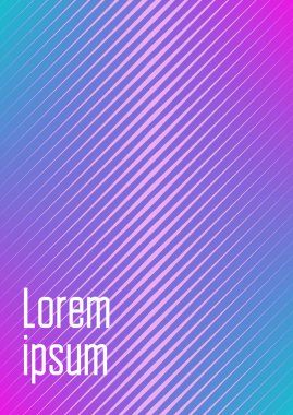 Gradyanlı minimalist kapak şablonu