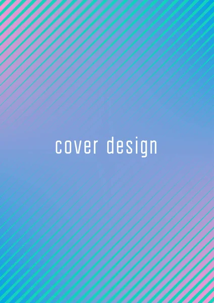 Minimalistic cover template set with gradients — Stock Vector