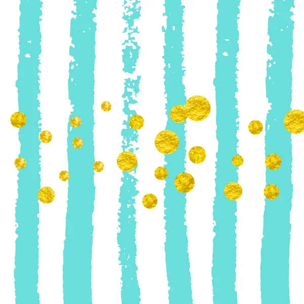 Gold-Glitzerkonfetti mit Punkten — Stockvektor