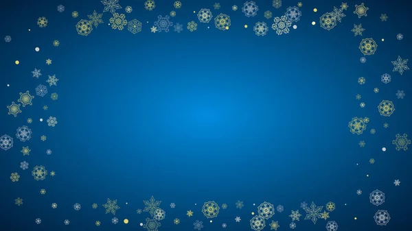 Karácsony és újév hópelyhek — Stock Vector