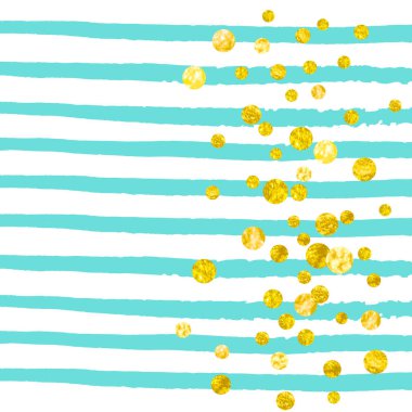 Noktalı altın parıltısı konfetisi