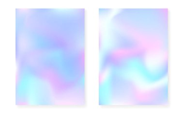 Holografik kapak, hologram gramlama arkaplanı ile ayarlandı.