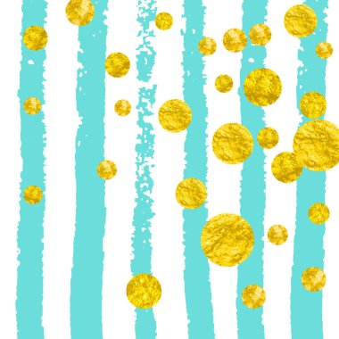 Noktalı altın parıltısı konfetisi