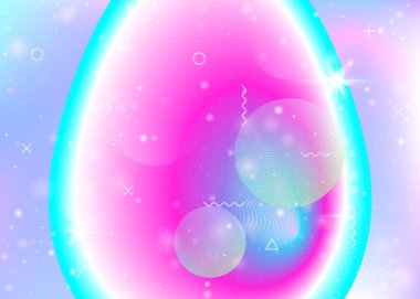 Canlı gökkuşağı gradyanlarıyla akışkan dinamik arka plan. Dinamik hologram. Sanal Kozmos.