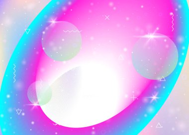 Gökkuşağı arkaplanı ve canlı gradyanlar. Holografik dinamik sıvı. Kozmos hologramı.