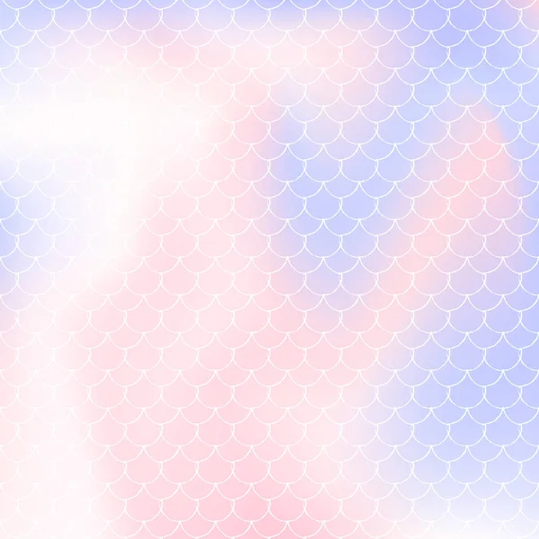 Sjöjungfru skalor bakgrund med holografisk lutning. — Stock vektor