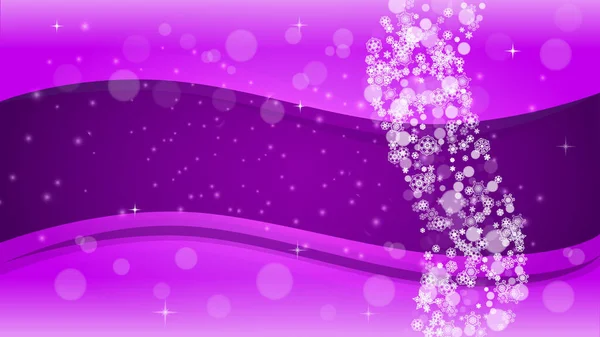 Natal e Ano Novo ultra violeta flocos de neve — Vetor de Stock