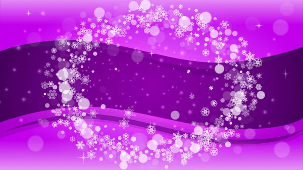 Weihnachten und Neujahr ultraviolette Schneeflocken — Stockvektor