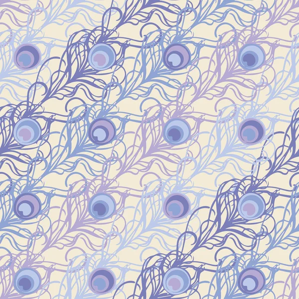 Sorunsuz vektör arka plan dekoratif tüyleri ile. Kumaş tasarımı, duvar kağıdı.