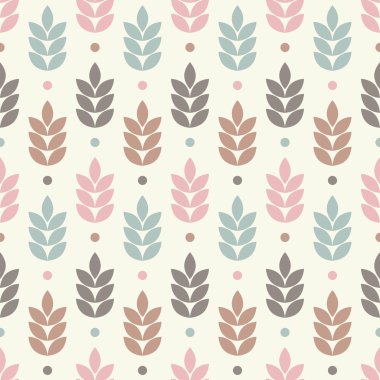 Sorunsuz vektör arka plan dekoratif yaprakları ile. Yazdırın. Kumaş tasarımı, duvar kağıdı.